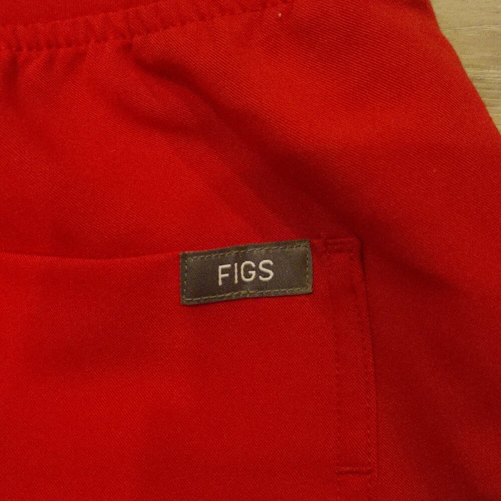 FIGS Scrub Pants - Pop Red - Small - Picture 6 of 8